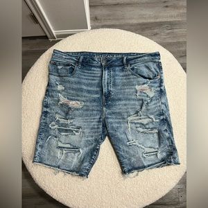American Eagle Ripped Jean Shorts